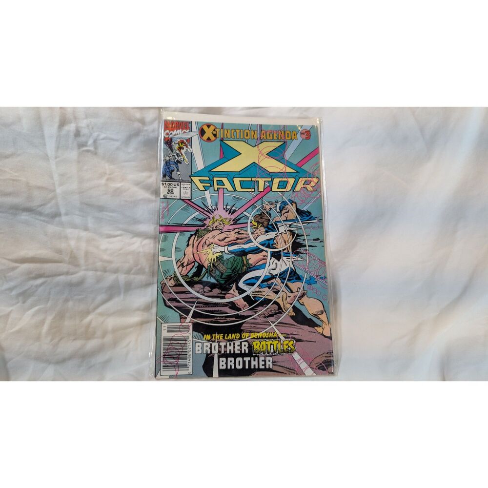 Marvel X-Factor #60 (Nov 1990) X-Tinction Agenda Part3 BrotherBattles Brother VF